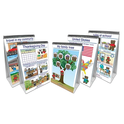 New Path Learning® Social Studies Readiness Flip Chart, Set of 5