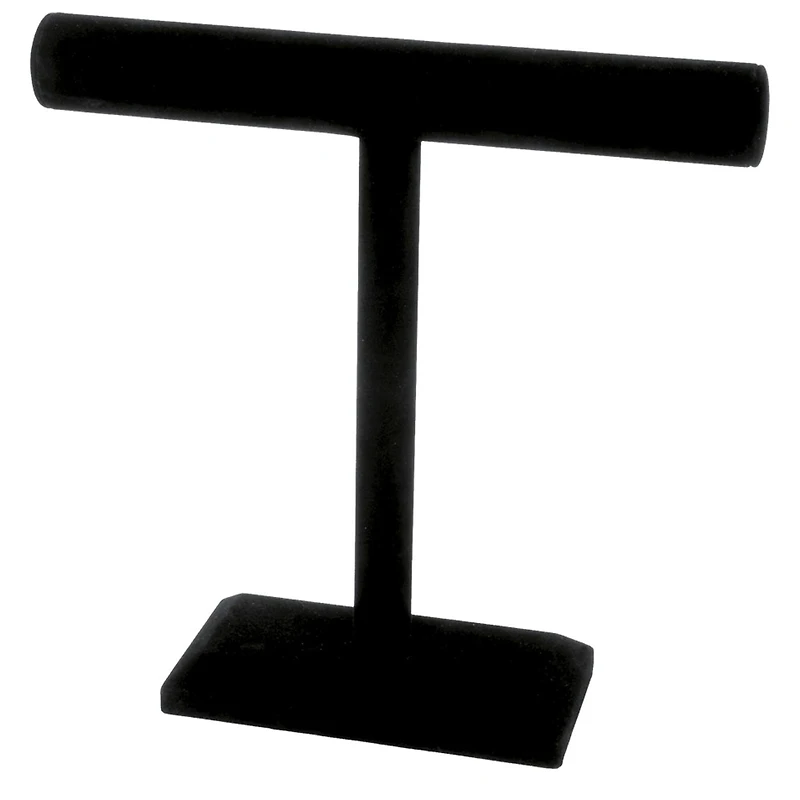 12" Black Velvet Single Bar Jewelry Stand by Bead Landing™ 