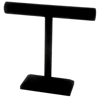 12" Black Velvet Single Bar Jewelry Stand by Bead Landing™