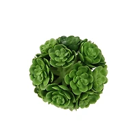 2" Green Artificial Mini Echeveria Succulent Orb