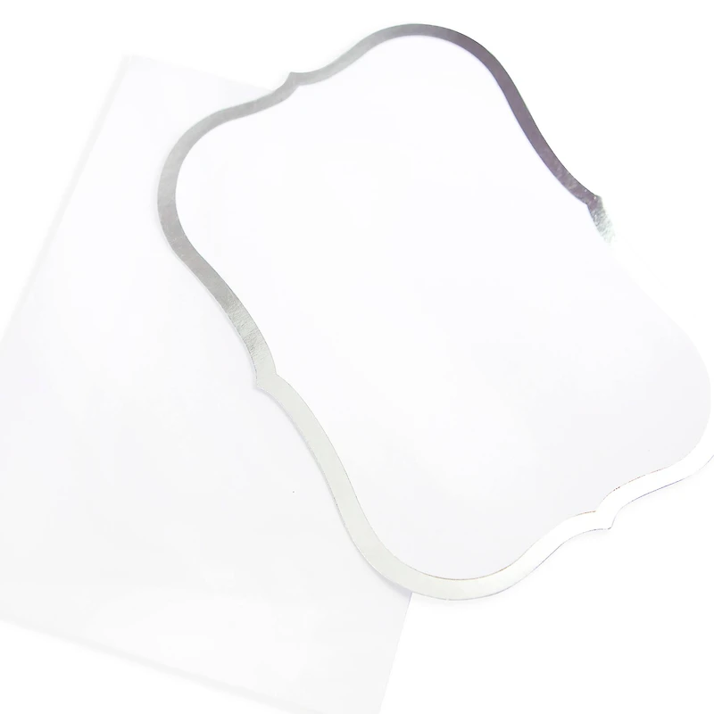 Silver Foil Flat Cards & Envelopes by Recollections™, 5" x 7"