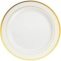 10.3" Round Banquet Plates with Gold Trim by Celebrate It™, 10ct.