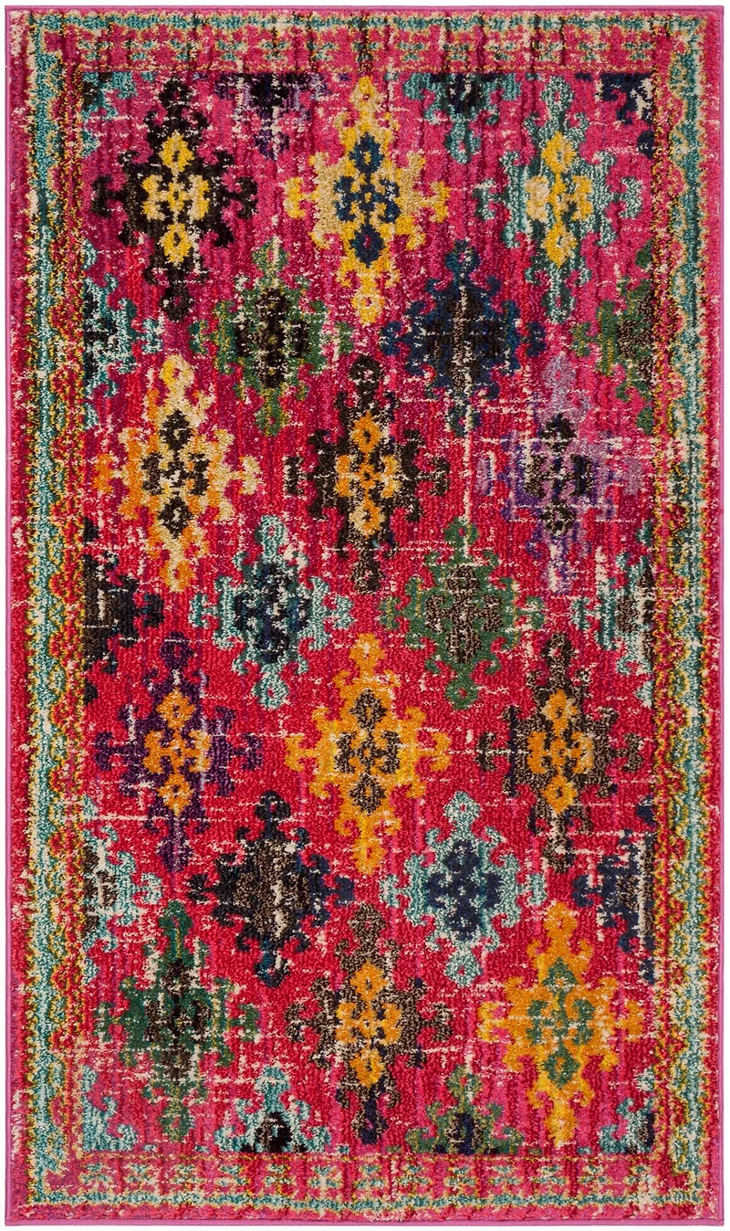 Monaco Distressed Boho 3' X 5' Area Rug