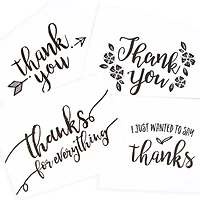 Assorted Black Thank You Cards & Envelopes by Recollections™, 4.25" x 5.5"