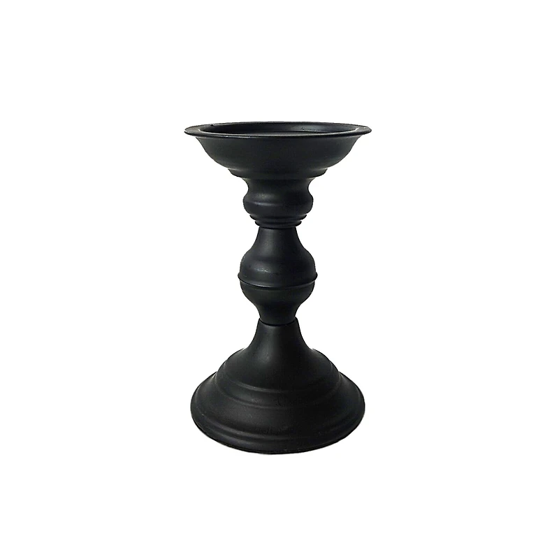 Black Metal Pillar Candle Holder By Ashland®