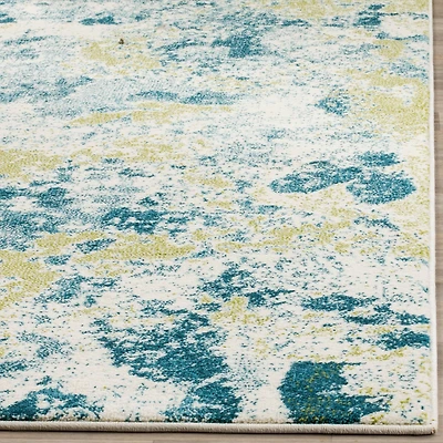 Water Color Contemporary 2'-2" X 4' Area Rug
