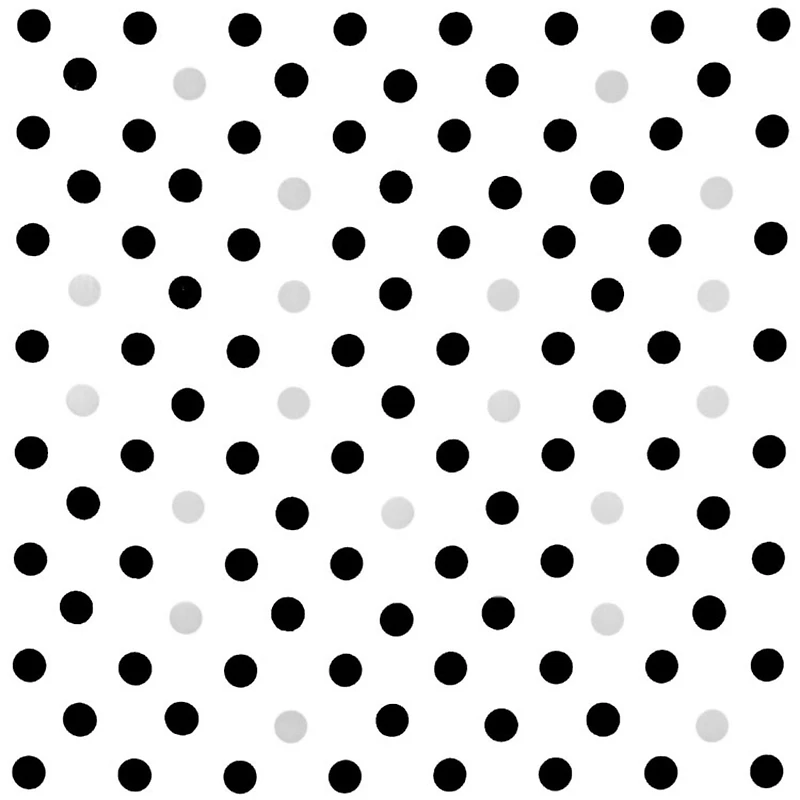 Black/Silver Confetti Oilcloth