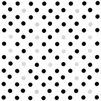 Black/Silver Confetti Oilcloth