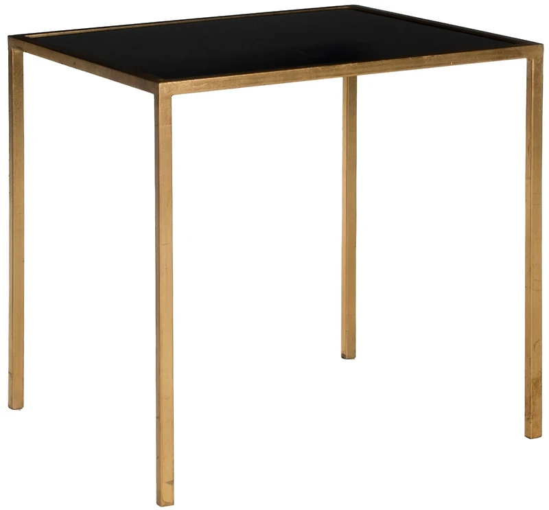Kiley Accent Table in Gold & Black