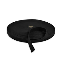 1 1/4" Black Cotton Webbing