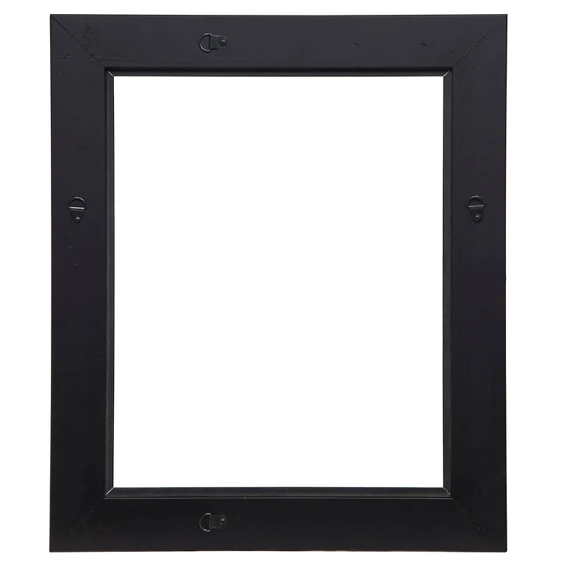 Wide Black Washed Open Back Frame, 16" x 20" By Studio Décor®