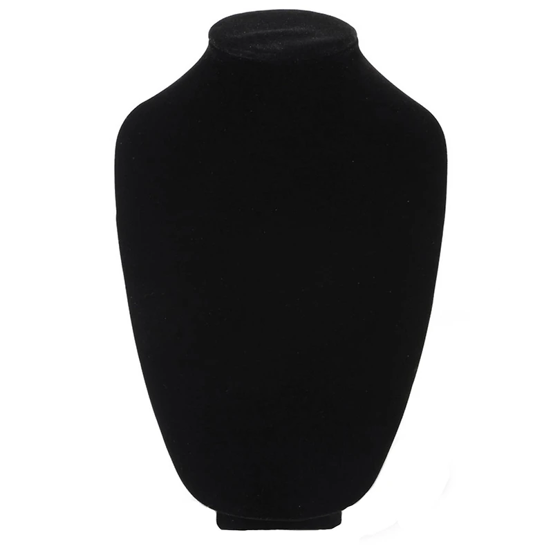 12" Black Velvet 3D Necklace Stand by Bead Landing™
