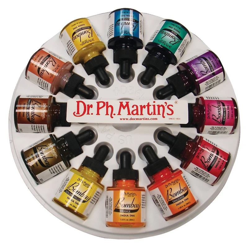 Dr. Ph. Martin's Bombay India Ink Set, 1 oz, Set #2
