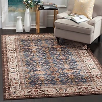 Bijar Distressed Floral 4' X 6' Area Rug