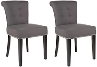 Sinclair Ring Chair Set of 2 in Gray