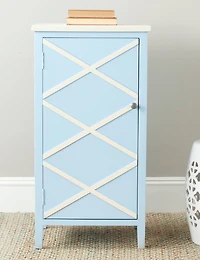 Cary Cabinet in Light Blue & White