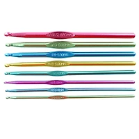 Anodized Aluminum Crochet Hook Set by Loops & Threads®, D-K