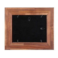 Home Natural Brown Wood Plank Frame by Studio Décor