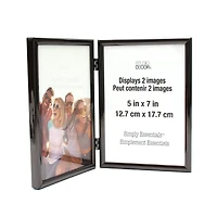 Simply Essentials™ 5" x 7" Black Hinged Metal Frame by Studio Décor®