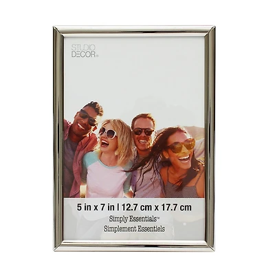 Simply Essentials™ 5" x 7" Polished Silver Frame by Studio Décor®
