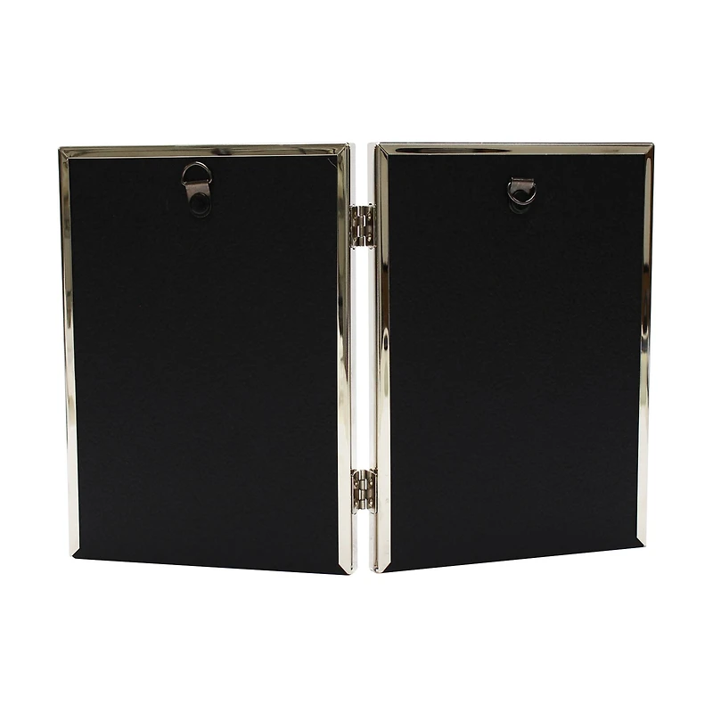 Simply Essentials™ 5" x 7" Polished Silver Hinged Frame by Studio Décor®