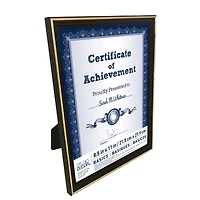 Basics 8.5" x 11" Black & Gold Multipurpose Document Frame by Studio Décor®