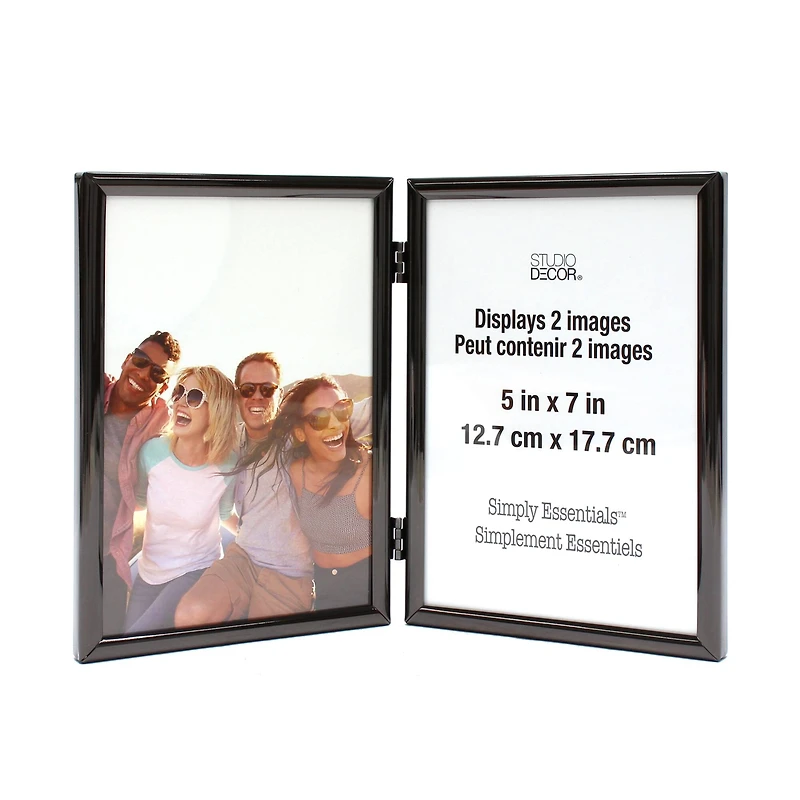 Simply Essentials™ 5" x 7" Black Hinged Metal Frame by Studio Décor®