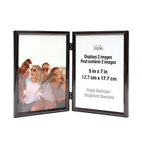 Simply Essentials™ 5" x 7" Black Hinged Metal Frame by Studio Décor®