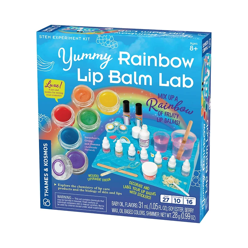 Thames & Kosmos Yummy Rainbow Lip Balm Lab Kit