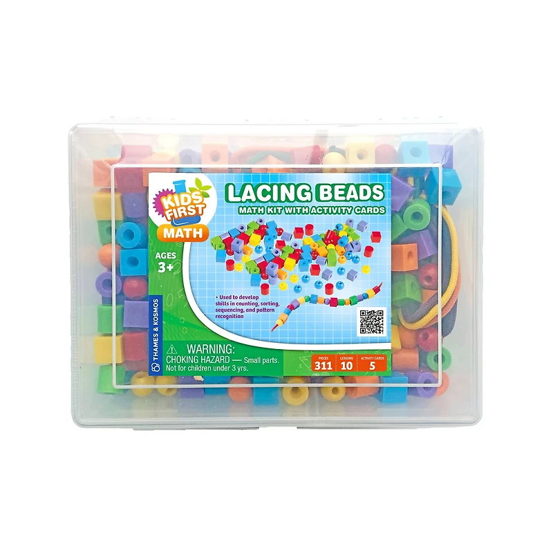 Thames & Kosmos Lacing Beads Math Kit with Activity Cards