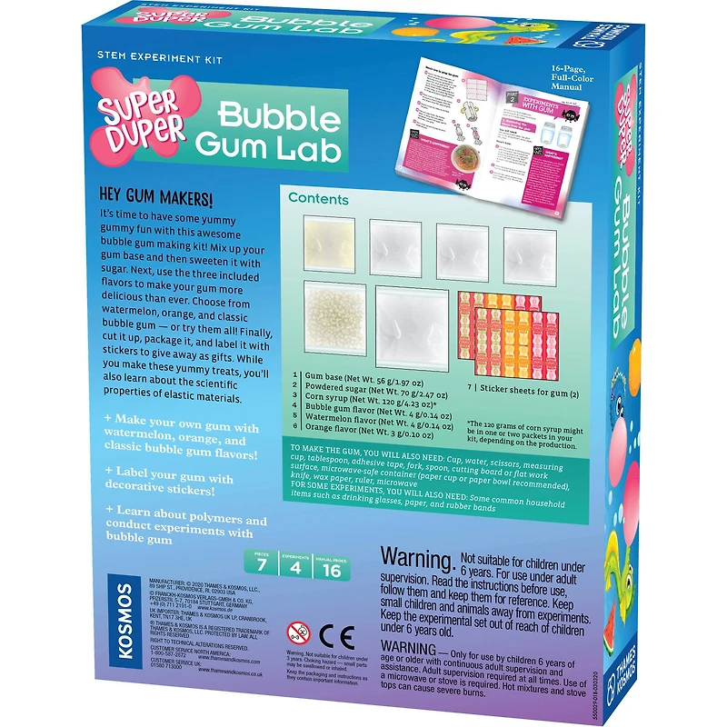 Thames & Kosmos Super Duper Bubble Gum Lab