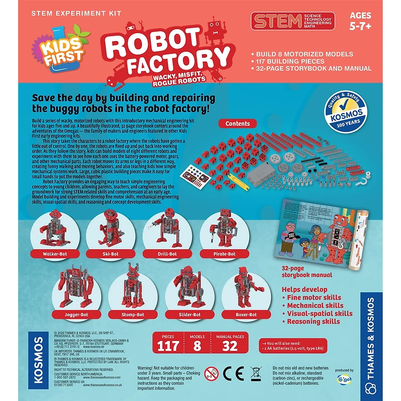 Thames & Kosmos Kids First Robot Factory: Wacky, Misfit, Rogue Robots