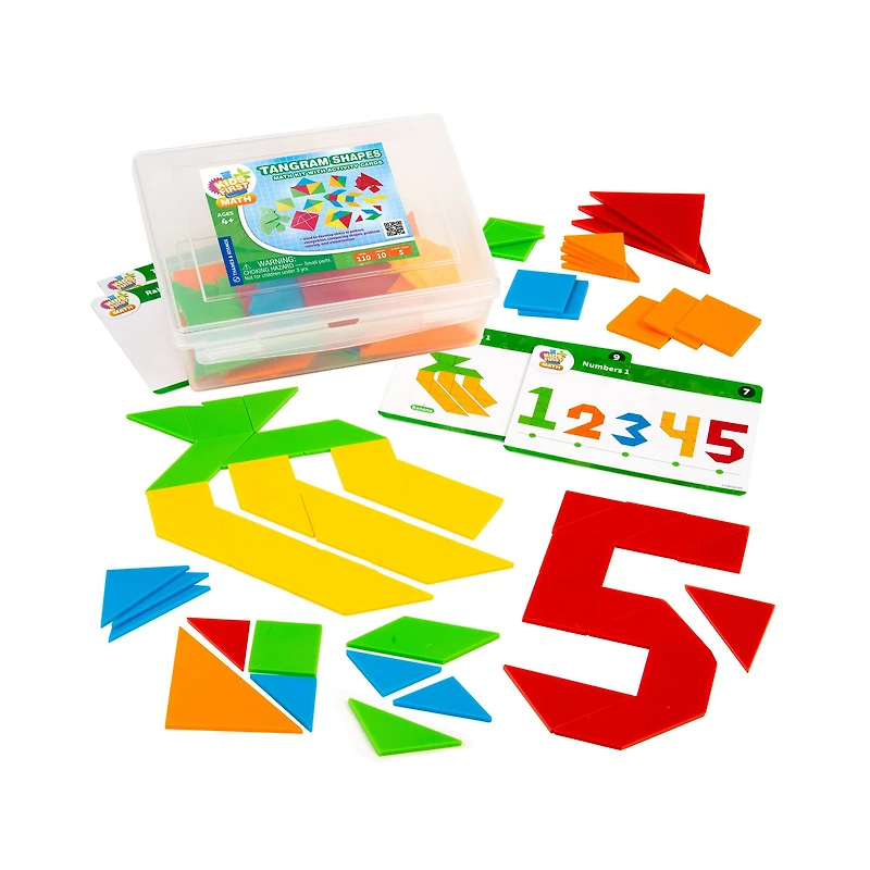 Thames & Kosmos Tangram Shapes Math Kit with Activity Cards