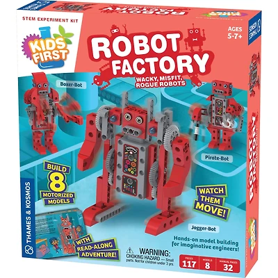 Thames & Kosmos Kids First Robot Factory: Wacky, Misfit, Rogue Robots