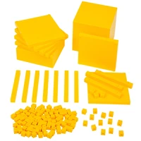 Thames & Kosmos Base Ten Blocks Math Kit with Activity Cards
