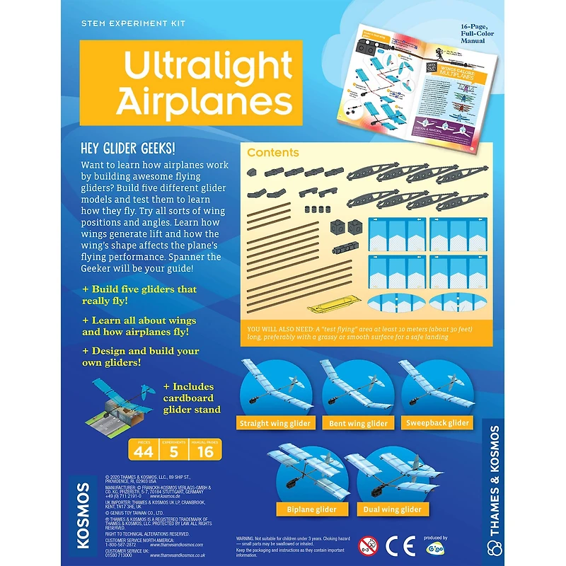 Thames & Kosmos Ultralight Airplanes