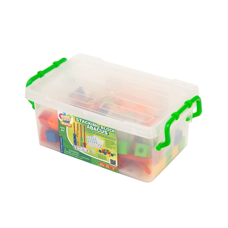 Thames & Kosmos Stacking Block Abacus Math Kit with Activity Cards