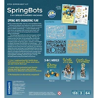 Thames & Kosmos SpringBots: 3-in-1 Spring-Powered Machines Kit
