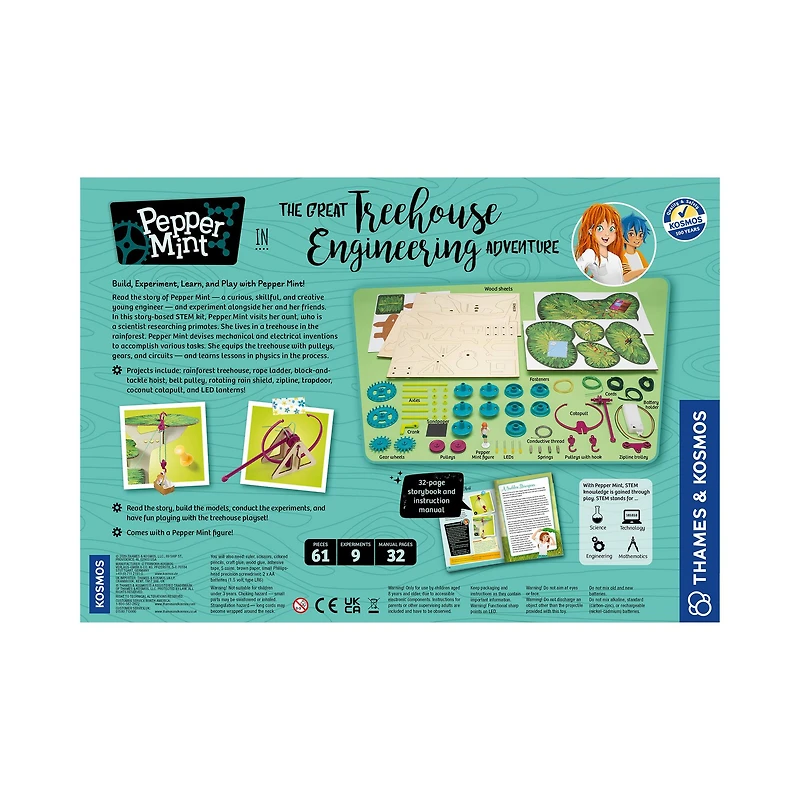 Thames & Kosmos Pepper Mint in the Great Treehouse Engineering Adventure Kit