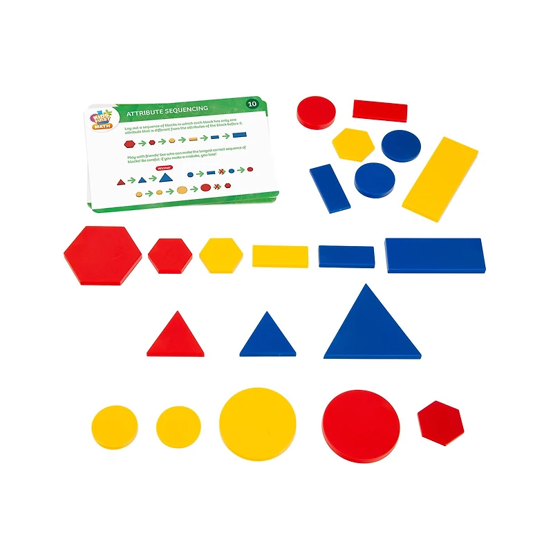 Thames & Kosmos Attribute Blocks Math Kit with Activity Cards