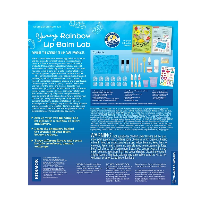 Thames & Kosmos Yummy Rainbow Lip Balm Lab Kit