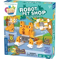 Thames & Kosmos Kids First Robot Pet Shop: Owls, French Bulldogs, Sloths, and More