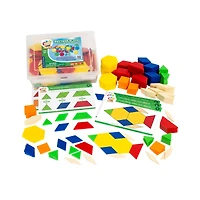 Thames & Kosmos Pattern Blocks Math Kit with Activity Cards