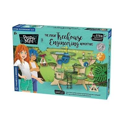 Thames & Kosmos Pepper Mint in the Great Treehouse Engineering Adventure Kit