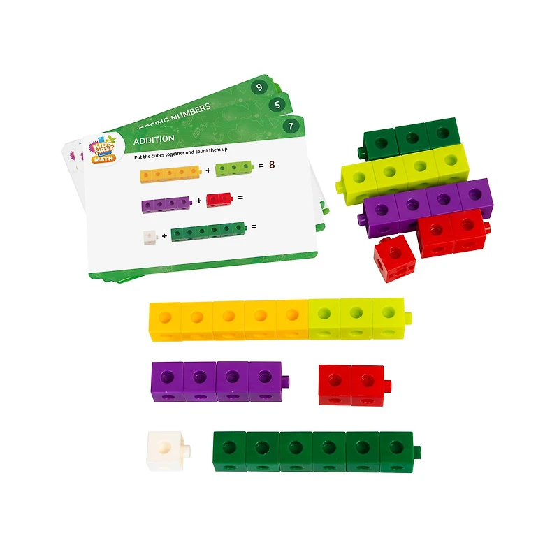 Thames & Kosmos Linking Cubes Math Kit with Activity Cards