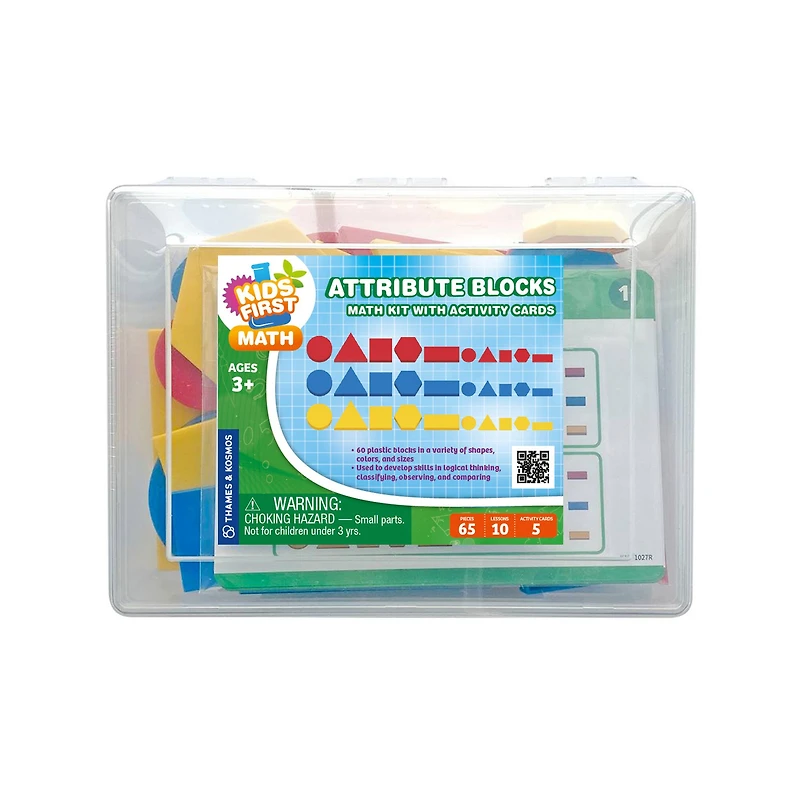 Thames & Kosmos Attribute Blocks Math Kit with Activity Cards