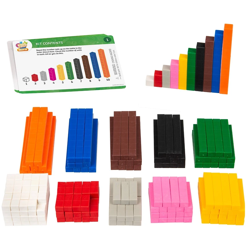 Thames & Kosmos Number Rods Math Kit with Activity Cards