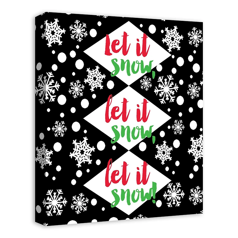 Let it Snow Let it Snow Canvas Wall Art
