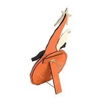 18.75" LED Standing Wood Pumpkin Halloween Decoration