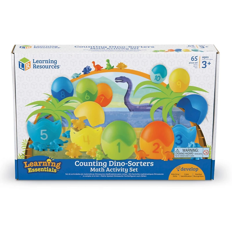 Learning Resources® Counting Dino-Sorters Math Activity Set